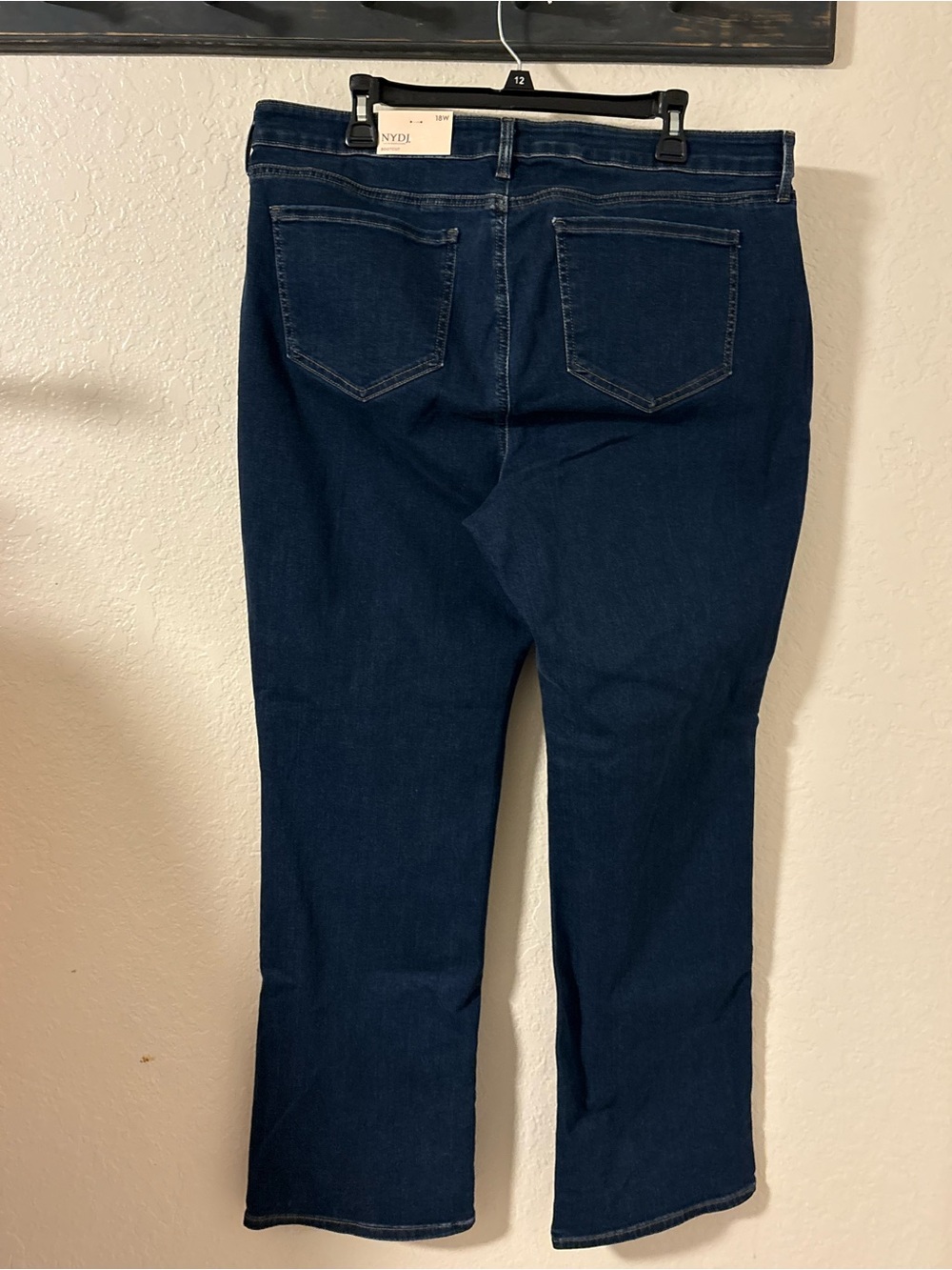 NWT size 18W NYDJ Bootcut Jeans in Dark Indigo - Picture 4 of 5